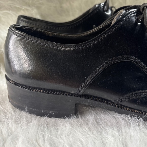Bally Mens Black Leather Wingtip Oxford Brogue Dress Shoes Lace Up Switzerland main image 4